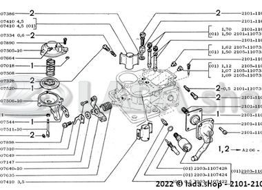 1A207 3 Corps de carburateur