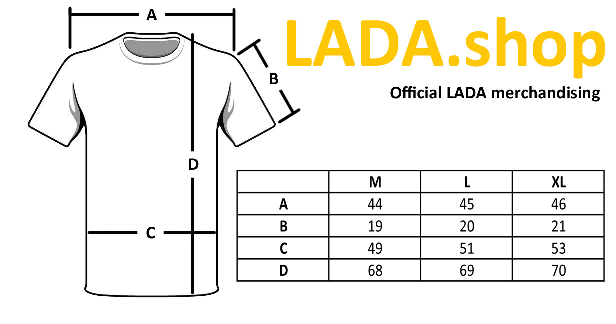 Original LADA 88888-8460095058, Camiseta LADA