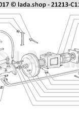 Original LADA 21214-3510050, Durit de servo-frein  700mm