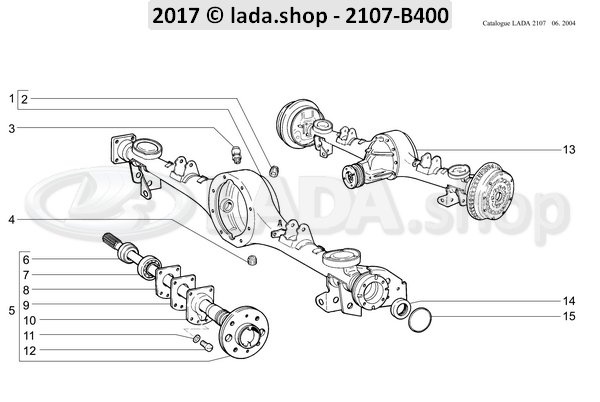 Original LADA 2101-2403080-86, Reparatieset van de semi-as 2101