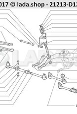 Original LADA 2123-3414080, Idler arm and bracket Lada Niva 4 x 4
