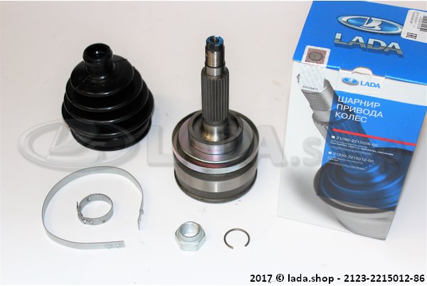 Original LADA 2123-2215012-87, CV-joint kit 2123 with 24 teeth with ABS