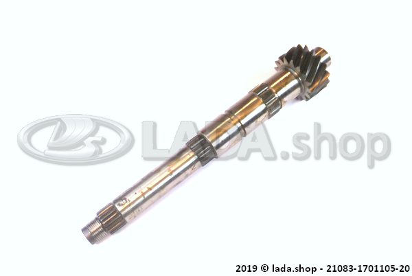 Original LADA 21083-1701105-20, Arbol secundario 3.9 16d