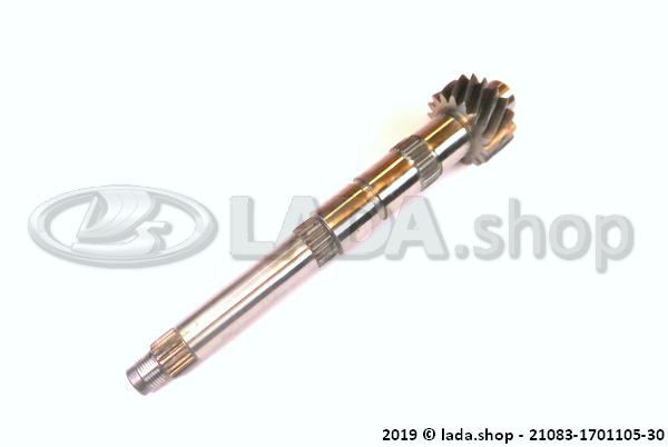 Original LADA 21083-1701105-30, Arbol secundario 3.7 17 dientes