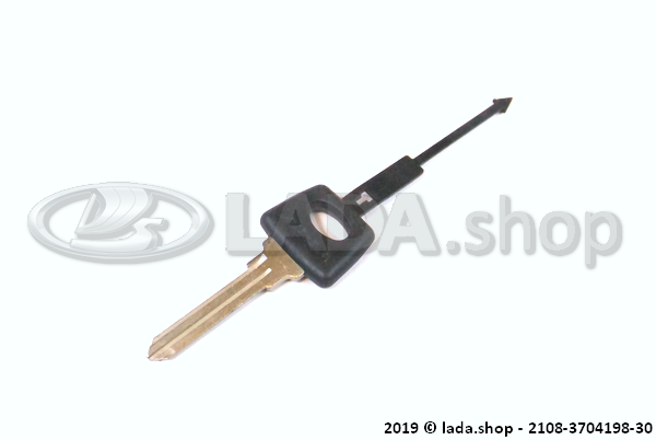 Original LADA 2108-3704198-30, Zuendschluessel Lange Ausf.