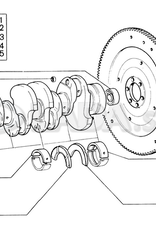 Original LADA 2101-1005170-10, Main bearing shell  - upper - first. second. fourth and fifth bearing