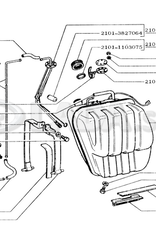 Original LADA 0000-1000396180, Afdichtring 8Х1.5