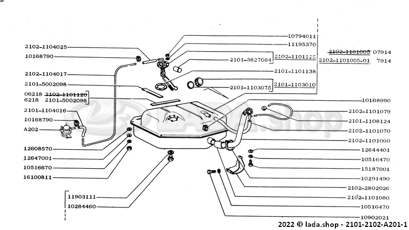 Original LADA 0000-1000168990, Abrazadera 22