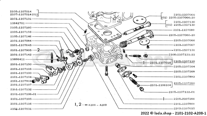 Original LADA 2101-1106104, Rubber ring