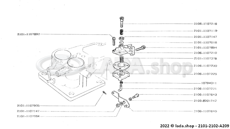 Original LADA 0000-1000794011, Porca M4 Baixa