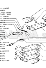 Original LADA 2101-1203047, Silencer Cinto De Suspensão De Borracha