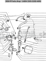 Original LADA 0000-1000260060, Gasket 8x14x1