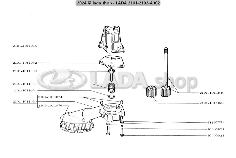 Original LADA 2101-1011058, Feder