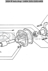 Original LADA 0000-1003543321, Goujon M8x20