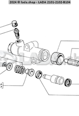 Original LADA 2101-1602516, Empaquetadura