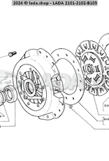 Original LADA 0000-1003825821, Boulon M8x20