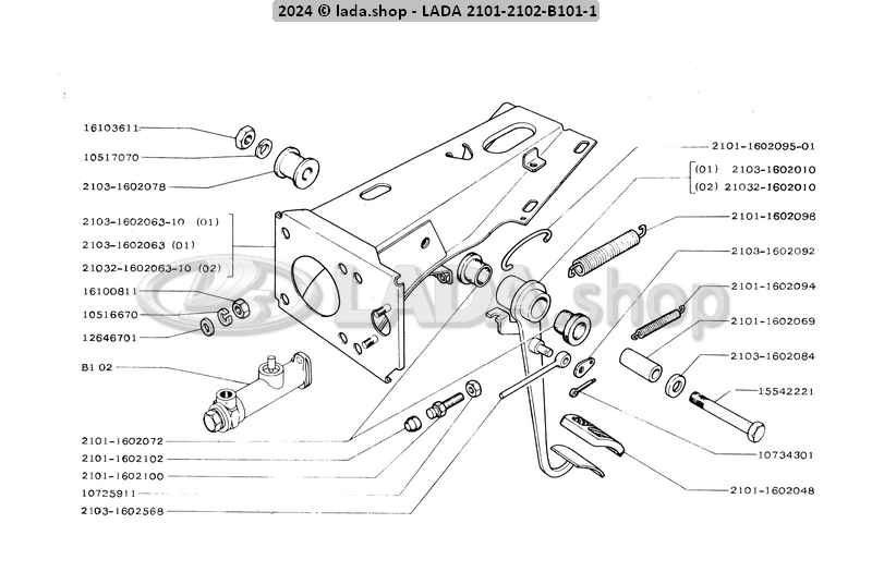 Original LADA 0000-1000734301, Split pin 2x20