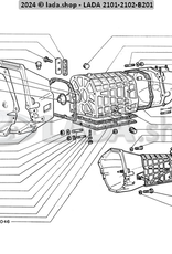 Original LADA 0000-1002430321, Stift M8x55