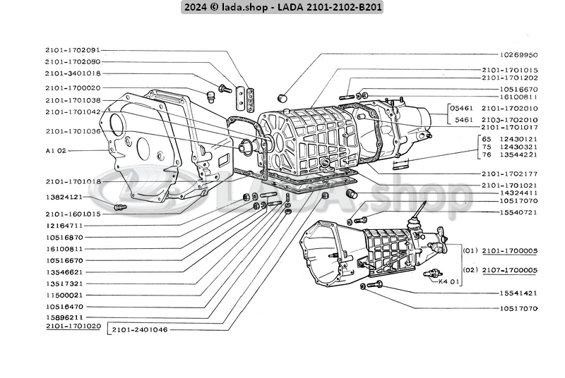 Original LADA 2101-1701017, pin lokaliseren