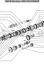 Original LADA 2101-1701164, Synchronring