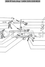 Original LADA 2101-1702024, Forquilha Selectora. 1 / 2