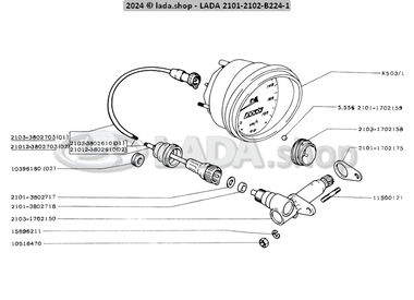 1B224 1 Aandrijving snelheidsmeter