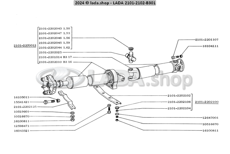 Original LADA 0000-1000519601, Arandela 8