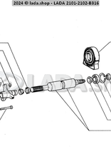 Original LADA 0000-1006105011, Ecrou autofreiné M12x1.25