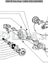 Original LADA 0000-1000376301, Parafuso M6X8