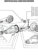 Original LADA 2101-2402020, Pinon y corona 10/43