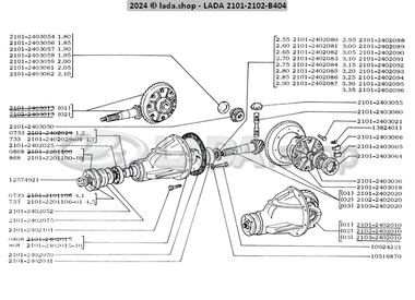 1B404 Achsantrieb und Ausgleichgetriebe
