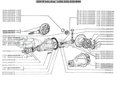 1B404 Couple conique et differentiel