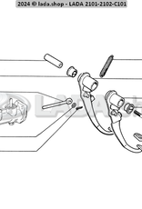 Original LADA 2101-1602048, Almofada Para Pedal