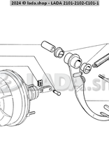 Original LADA 2101-1602048, Pedalauflage