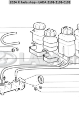 Original LADA 21011-3505115, Hose