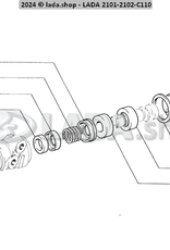 Original LADA 2101-3512100, Ring sealing