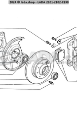 Original LADA 2101-3501025, Support d'étrier