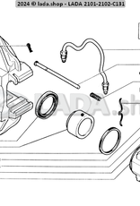 Original LADA 2101-1602591, Union. hose