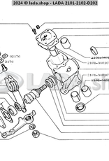 Original LADA 2101-3401141-01, Adjuster screw plate. 1.95 mm