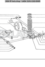 Original LADA 0000-1000516870, Arandela 10 elastica