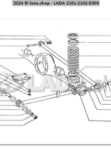 Original LADA 2101-2912652-10, Junta. Superior