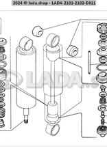 Original LADA 2101-2915402-06, Amortiguador tras.