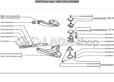 1D302 Brazos de la suspension delantera