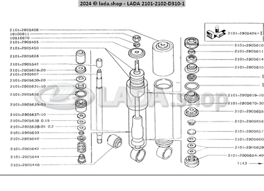 1D310 1 Front shock absorber