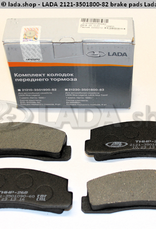 Original LADA 2121-3501800-82, Plaquette de frein set (4) Lada Niva 4x4