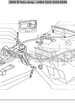 Original LADA 2101-8109138, Halter