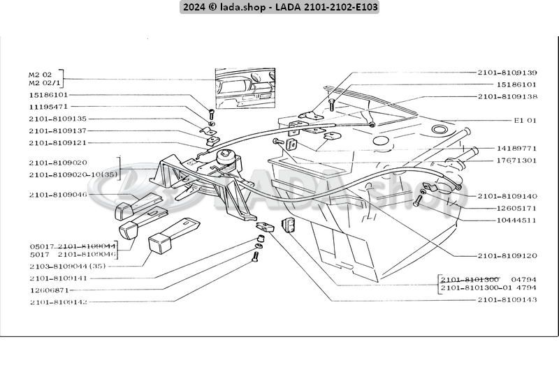 Original LADA 2101-8109138, Halter