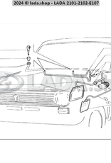 Original LADA 2101-5208100, Manguera L230mm D6d4mm