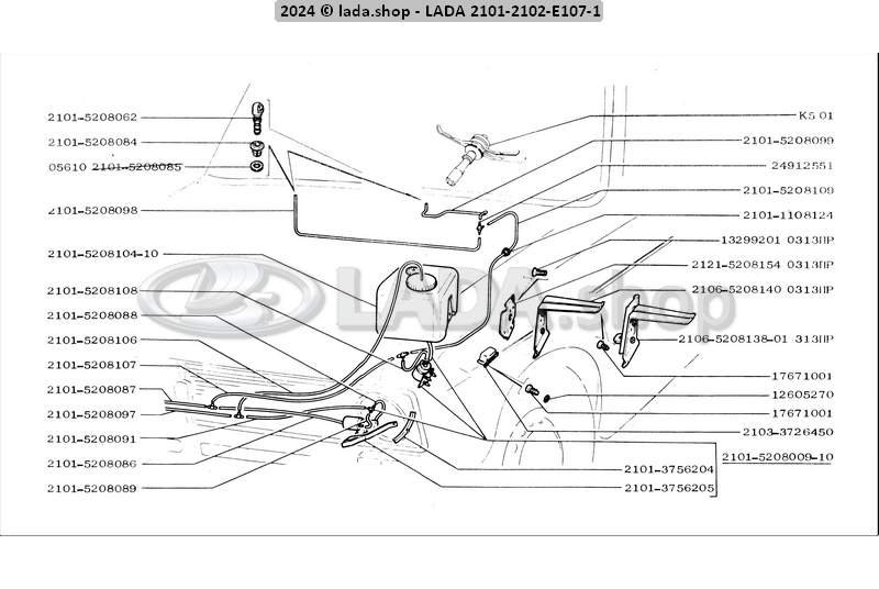 Original LADA 0000-1007671001, Vis autotaraudeuse 4. 9 x 9. 5