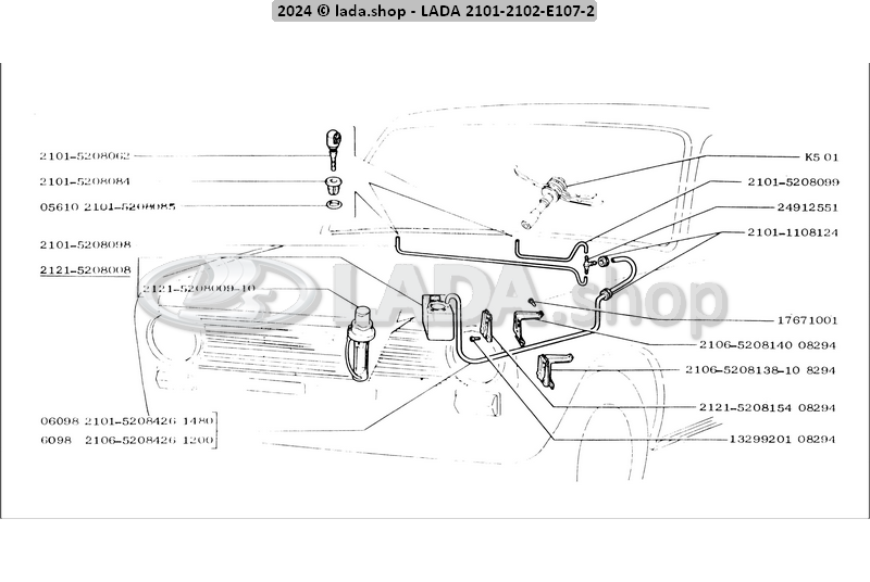 Original LADA 0000-1003299201, Schraube M5x12